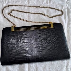leather (unknown skin) purse-handbag . vintage